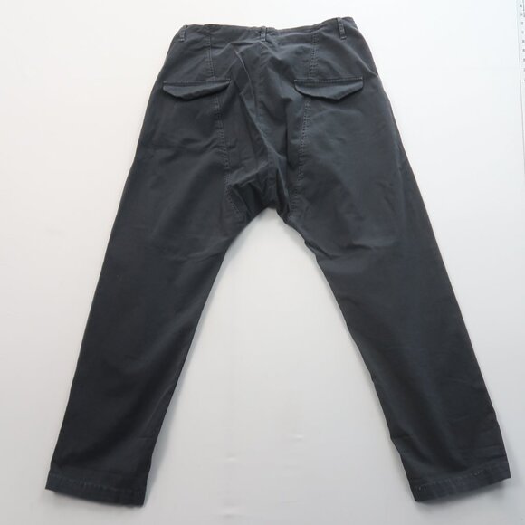 Nili Lotan Paris Pants in Washed Black Size 4 Baggy Drop Crotch - Picture 2 of 13